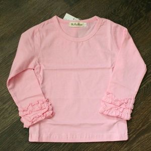 Boutique ruffled pink tshirt